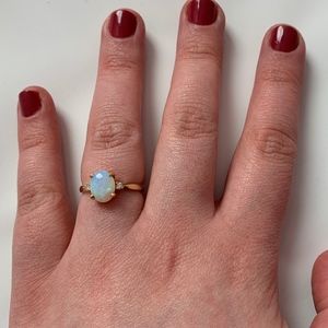 Baden And Foss Jewelry Vintage Baden And Foss Stamped 4k Gold Opal Ring Poshmark